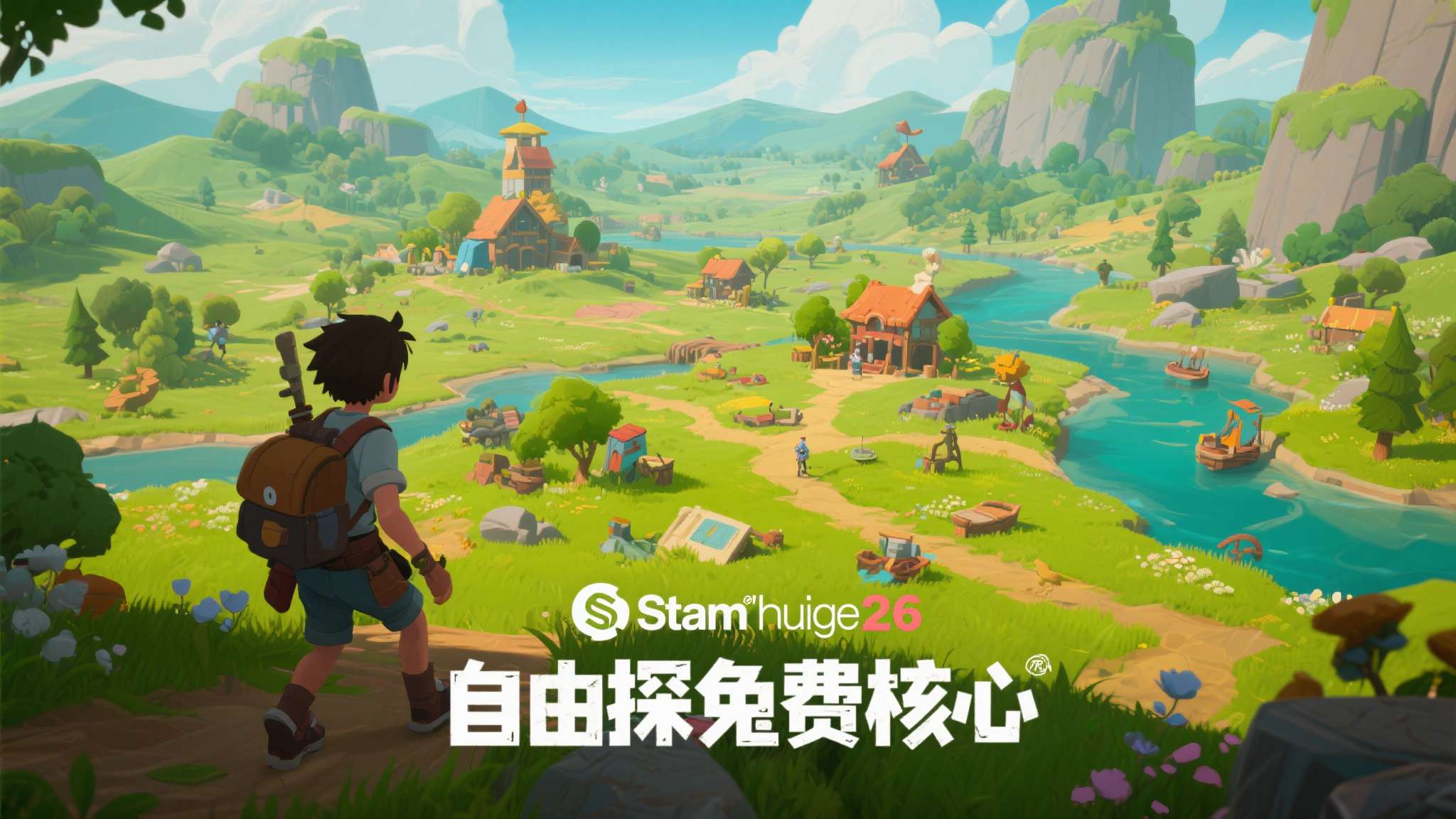 本次免费领取的游戏是一款开放世界冒险类型的独立游戏，在Steam商店定价26元人